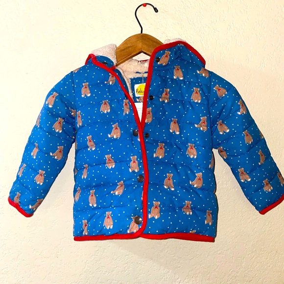 mini Boden Hooded Puffer Jacket - Picture 1 of 8
